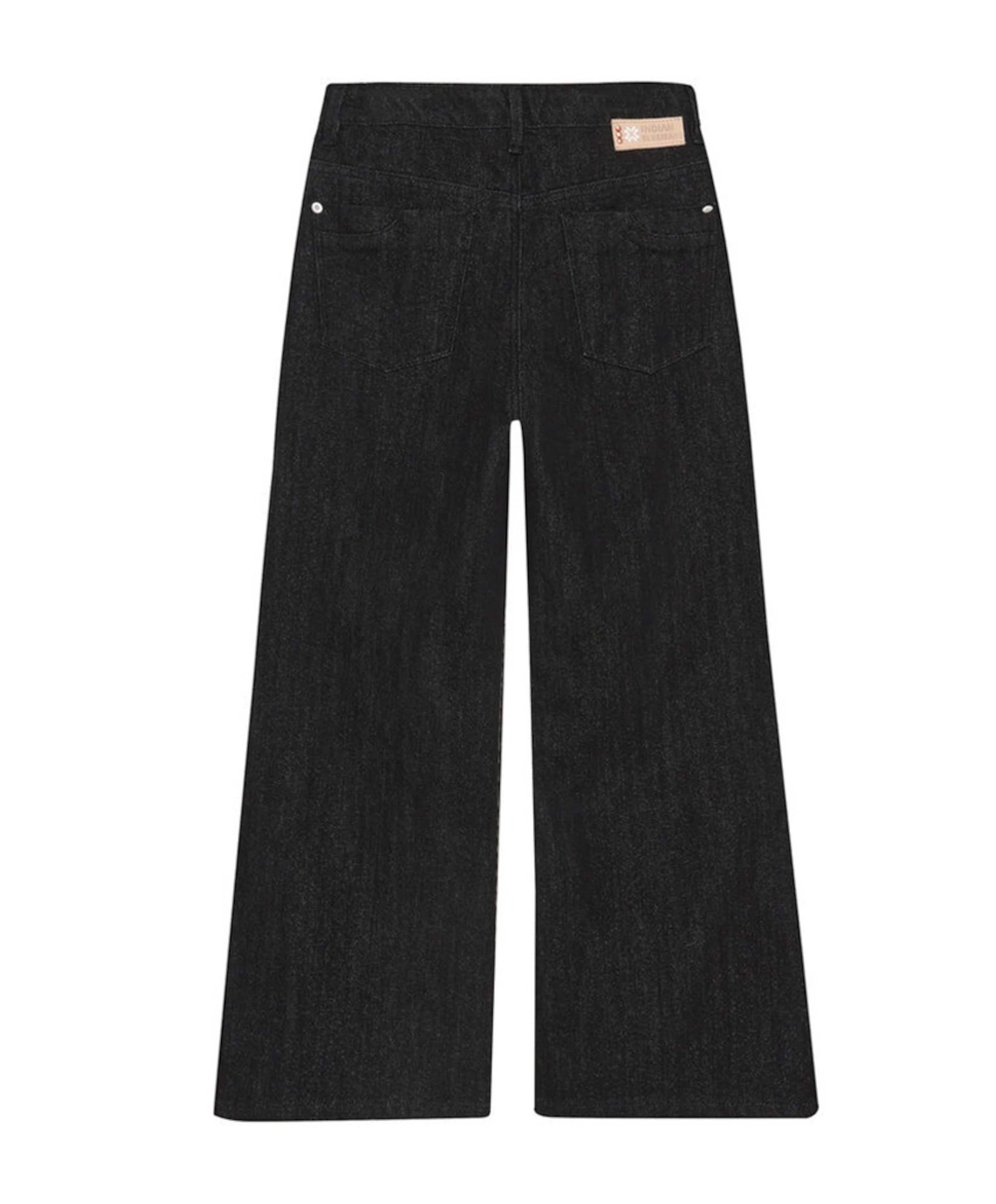 Indian Blue Jeans Extra Wide Fit Glitter meisjes jeans zwart