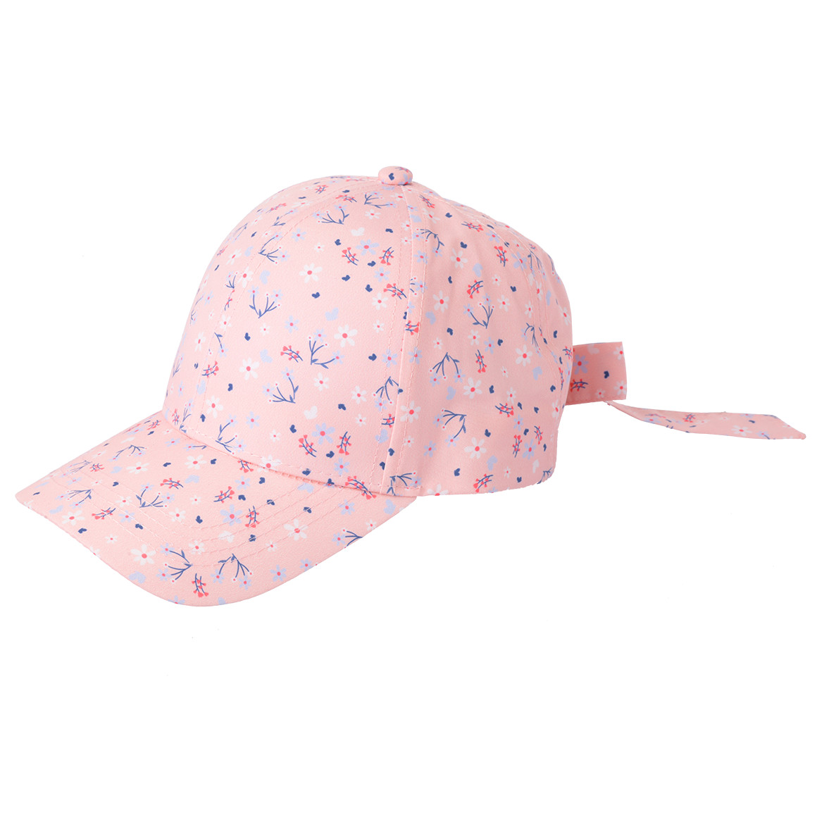 Topolino Mädchen Kappe mit Blümchen-Print rosa