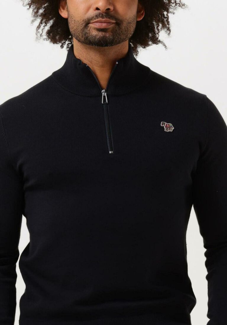 PS PAUL SMITH donkerblauwe ps paul smith trui mens sweater half zip zeb bad
