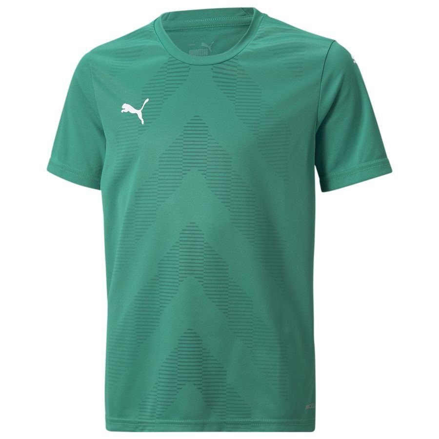 PUMA Maillot teamGLORY - Vert/Blanc Enfant