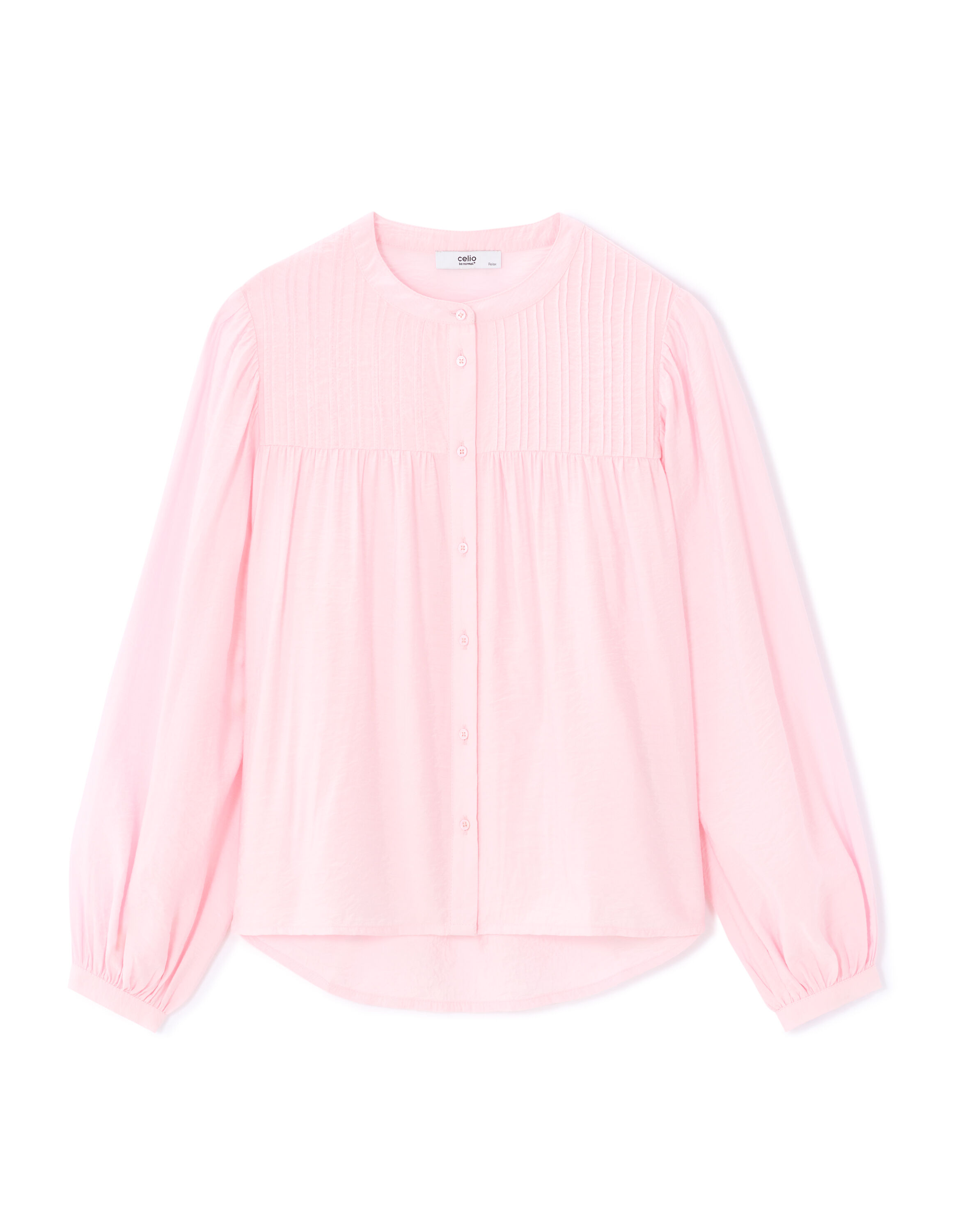 Blouse évasée et fluide - rose