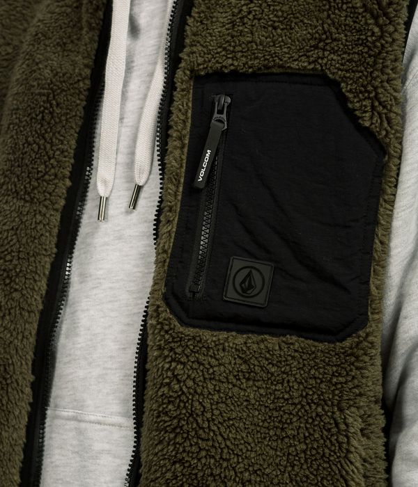 Volcom Muzzer Fuzzar Weste (wintermoss)