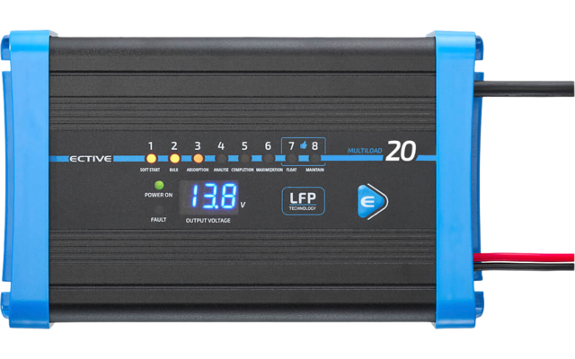 ECTIVE Multiload 8 Stufen LFP Lithium Batterieladegerät 12 V