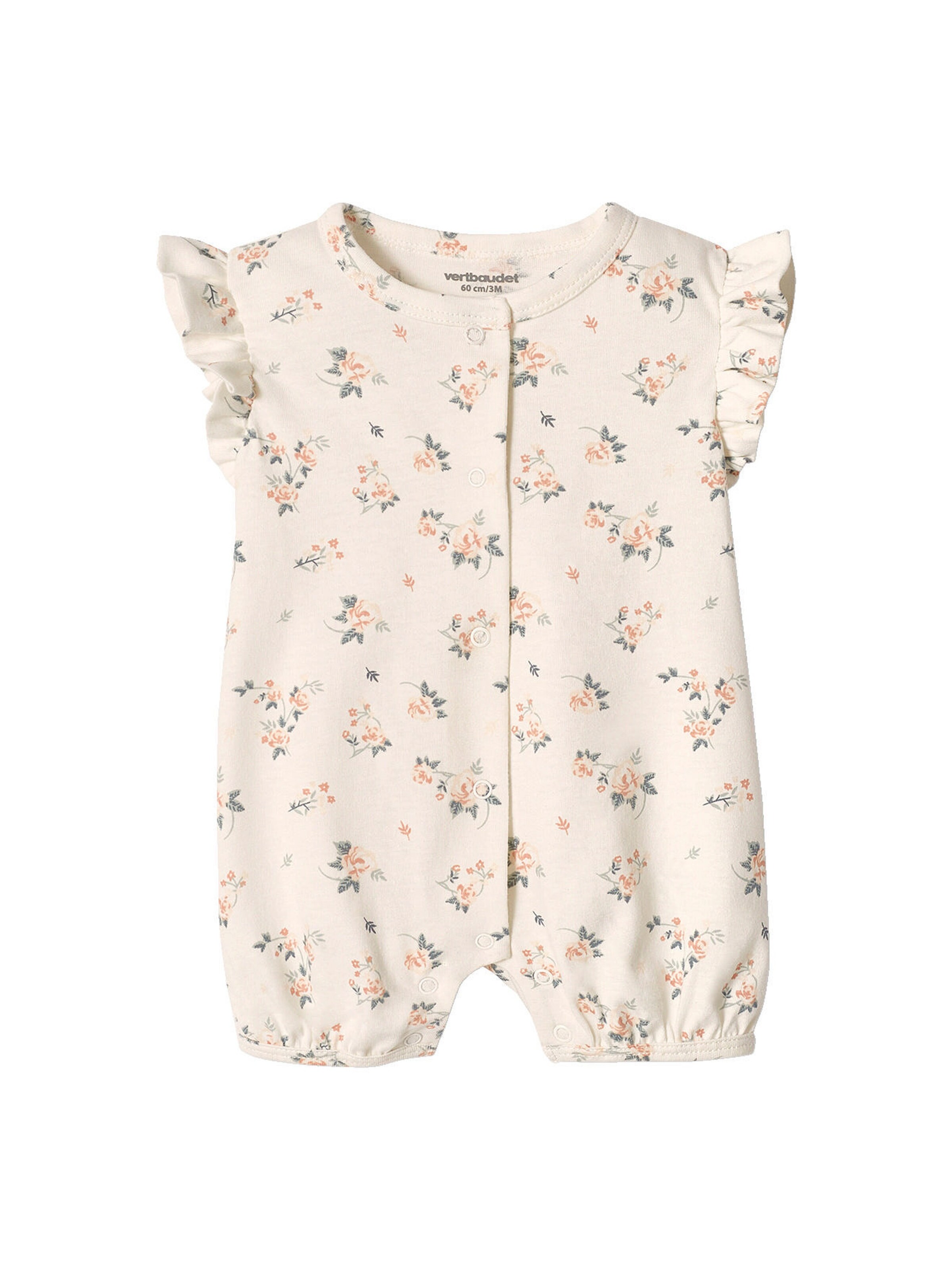 Vertbaudet 2er-Pack Mädchen Baby Overalls pfirsich