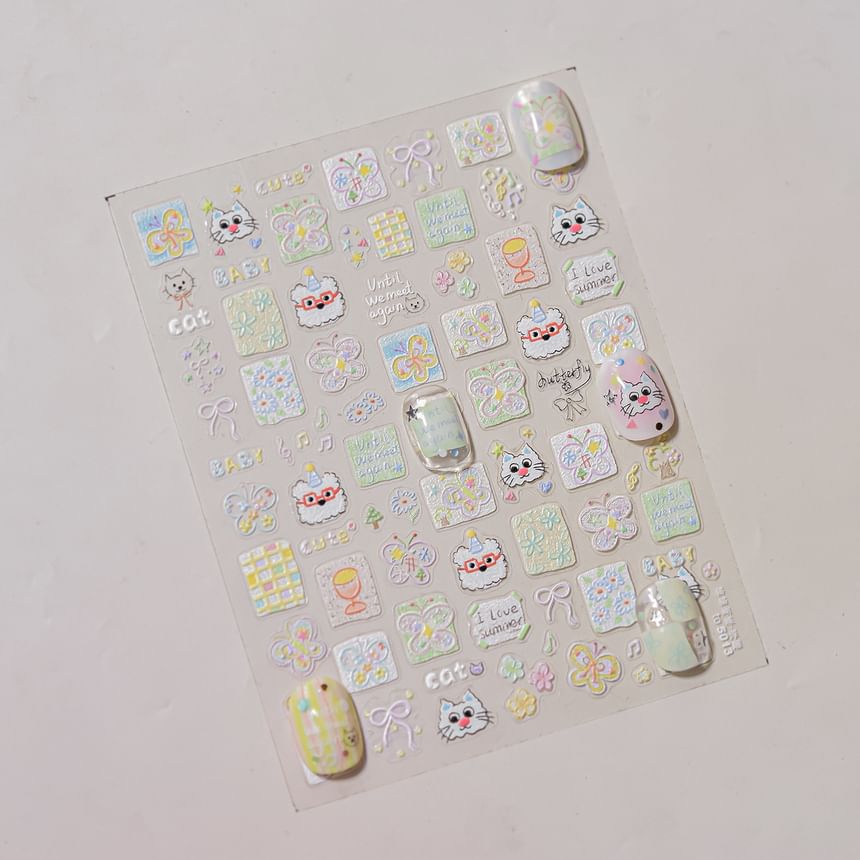 dainlili - Cartoon Nail Art Stickers