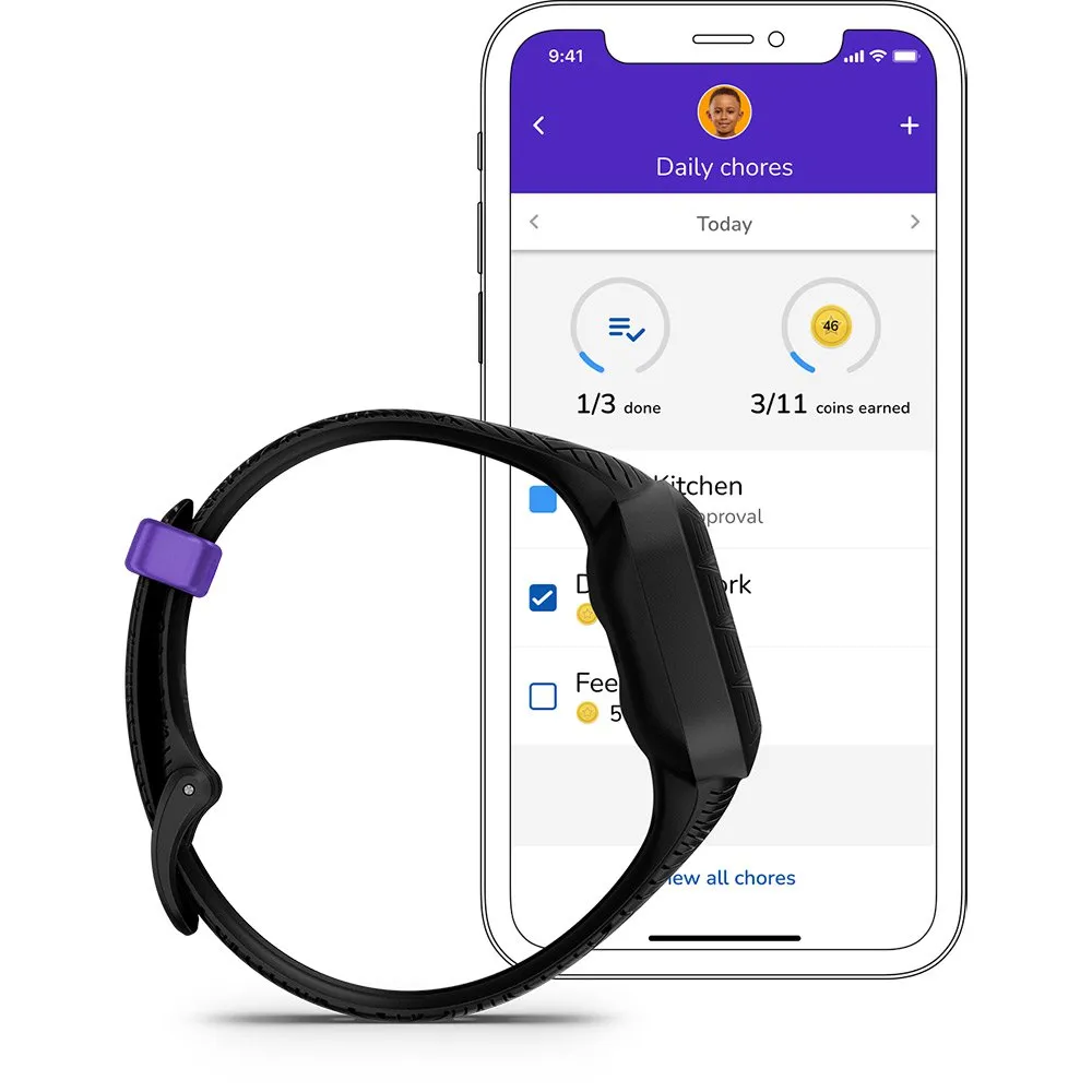 Pulseira de fitness Garmin Vivofit 3 Junior Black Panther