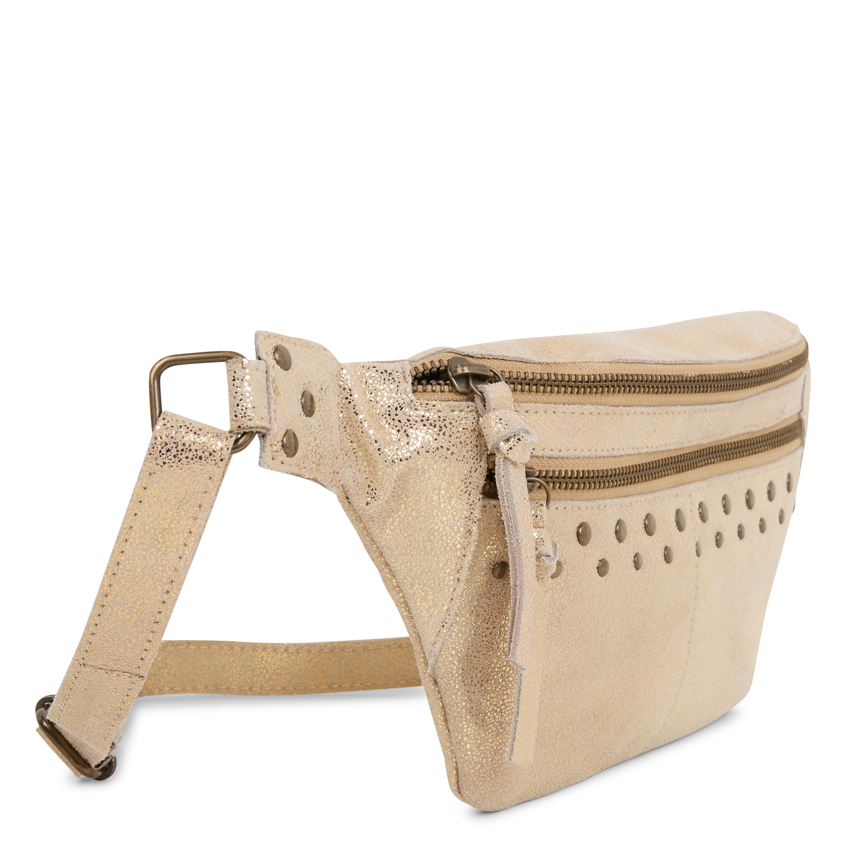 NADJA - Sac banane en cuir| Doré