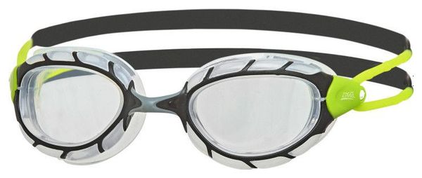 Lunettes Zoggs PREDATOR BLACK LIME CLEAR Smaller Fit - Lunettes Triathlon et natation