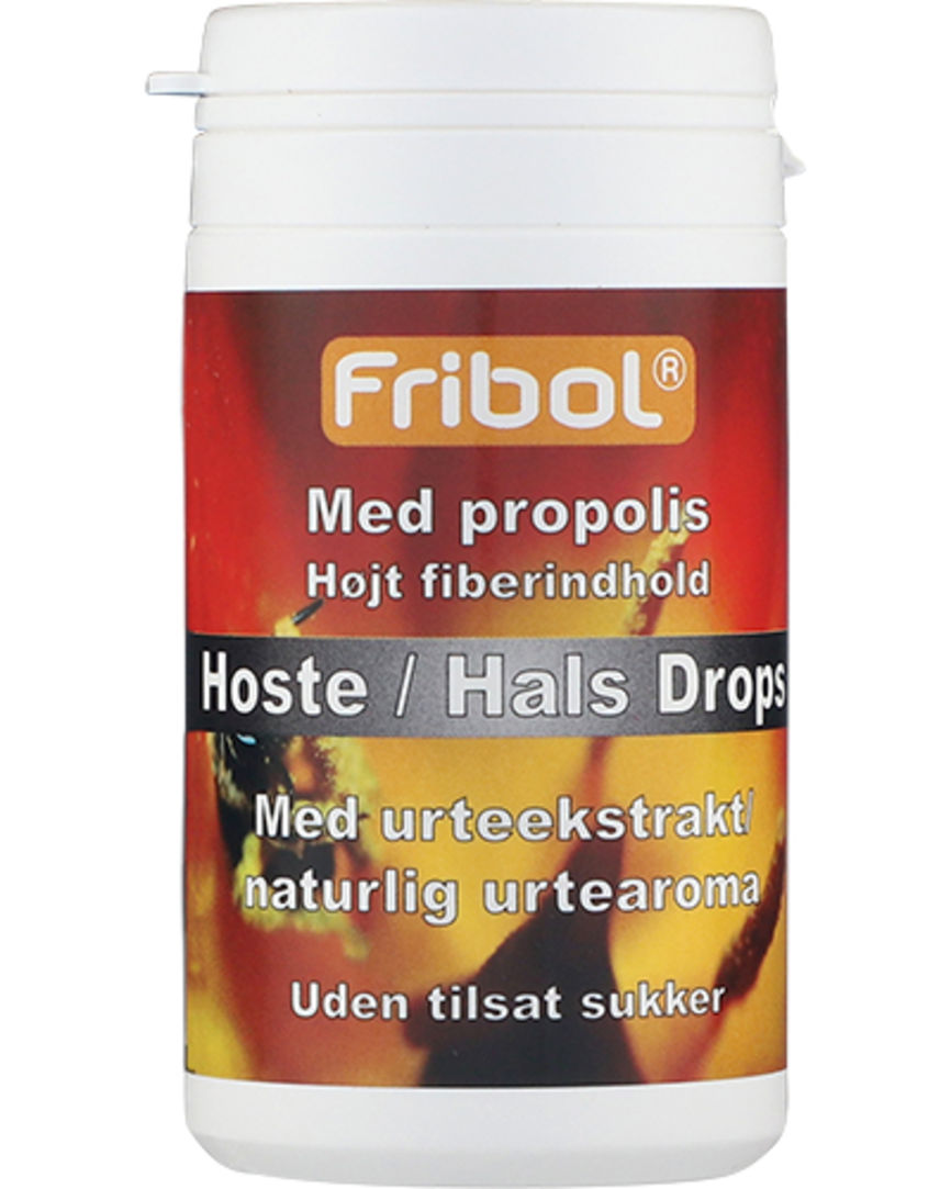 Fribol Hoste/Hals Propolis drops u/sukker 60 g