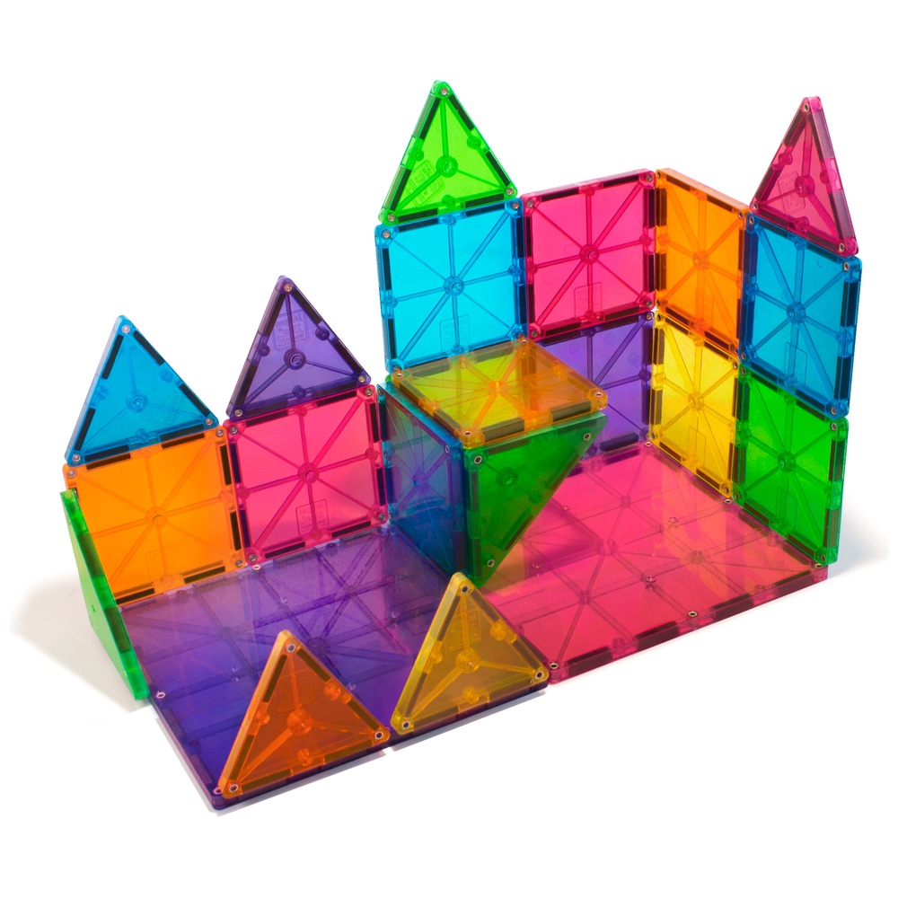 Magna-Tiles Transparente Farben 32 Magnetbausteine