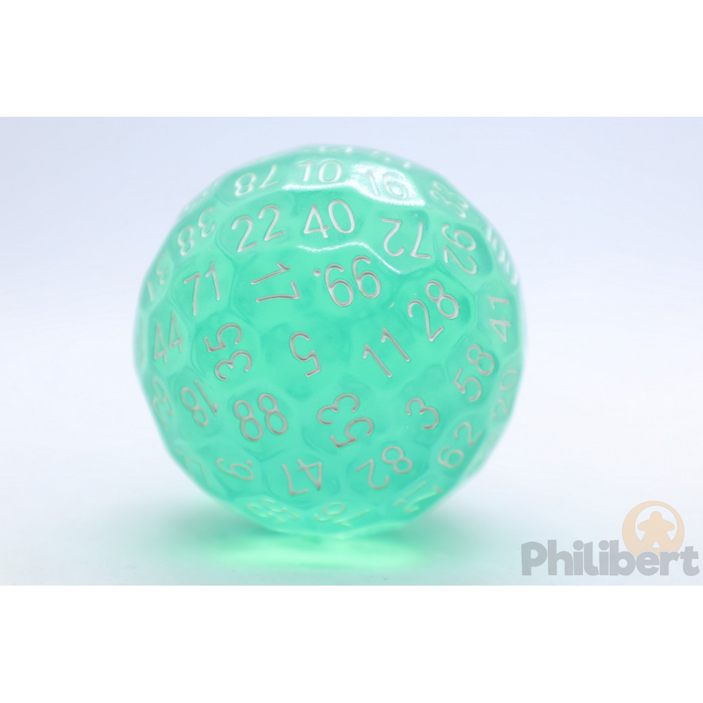 Dé 100 Faces Translucent