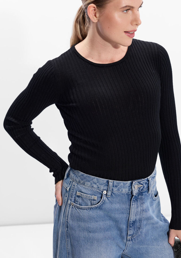 zwarte herskind trui camb knit blouse