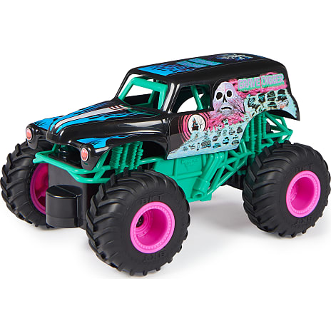 Monster jam RC Neon Grave Digger fjernstyret bil 1:24