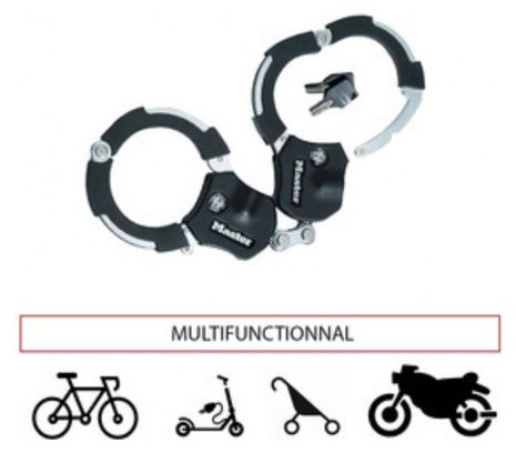 Antivol Masterlock Menottes Street Cuff maillon unique