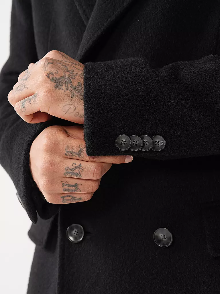 BOSS Mantel schwarz
