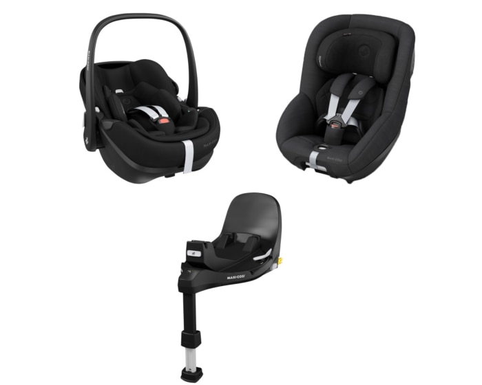 360 Pro Family-Bundle 0 - 4 Y  40 - 105 cm  0 - 17 kg    Innovative SlideTech™-Technologie |    Flache Liegeposition |    Easy-in-Gurt |    G-CELL Seitenaufprallschutz |    360° Drehung mit nur einer Hand |