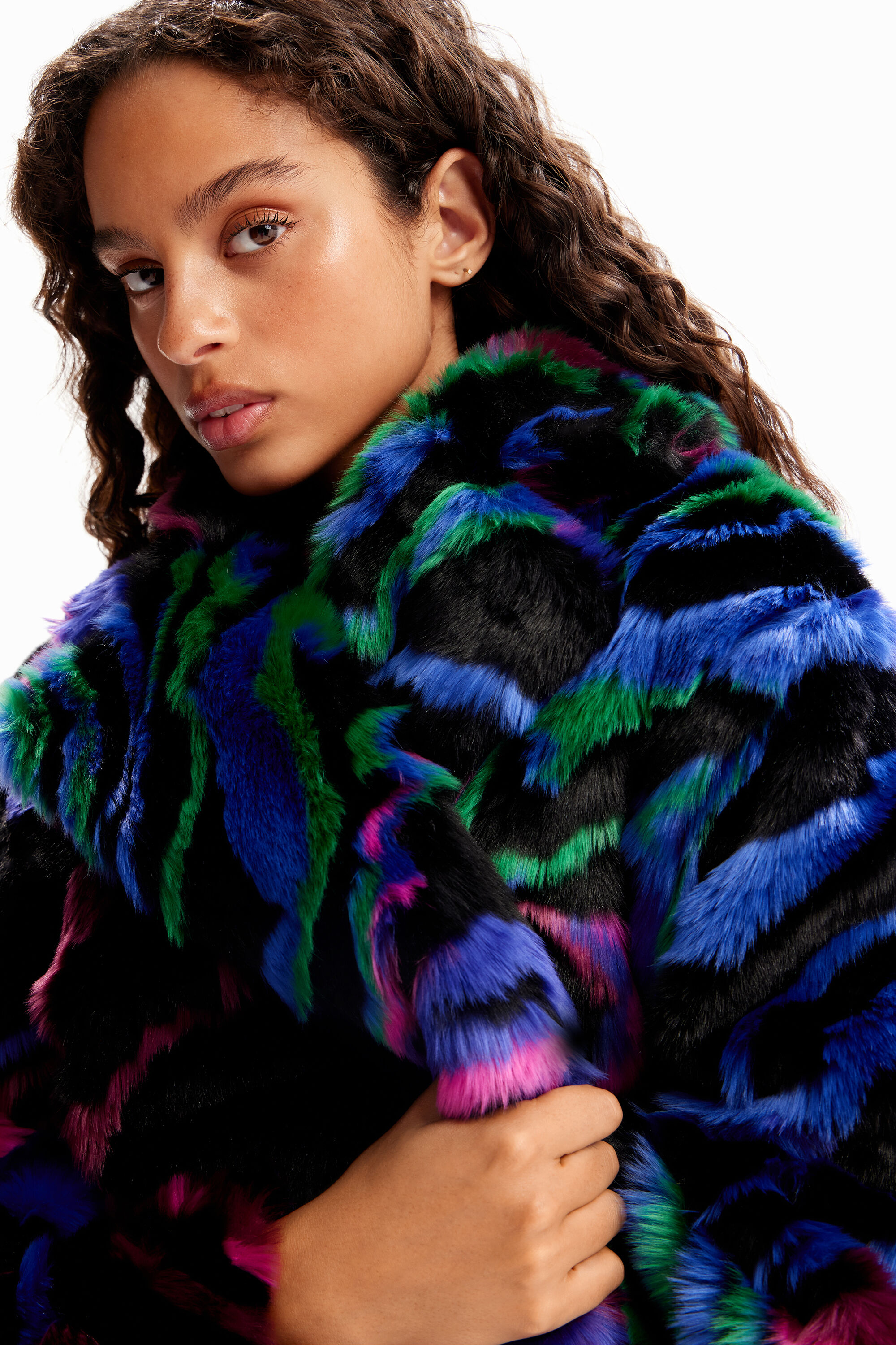 Manteau effet fourrure M. Christian Lacroix