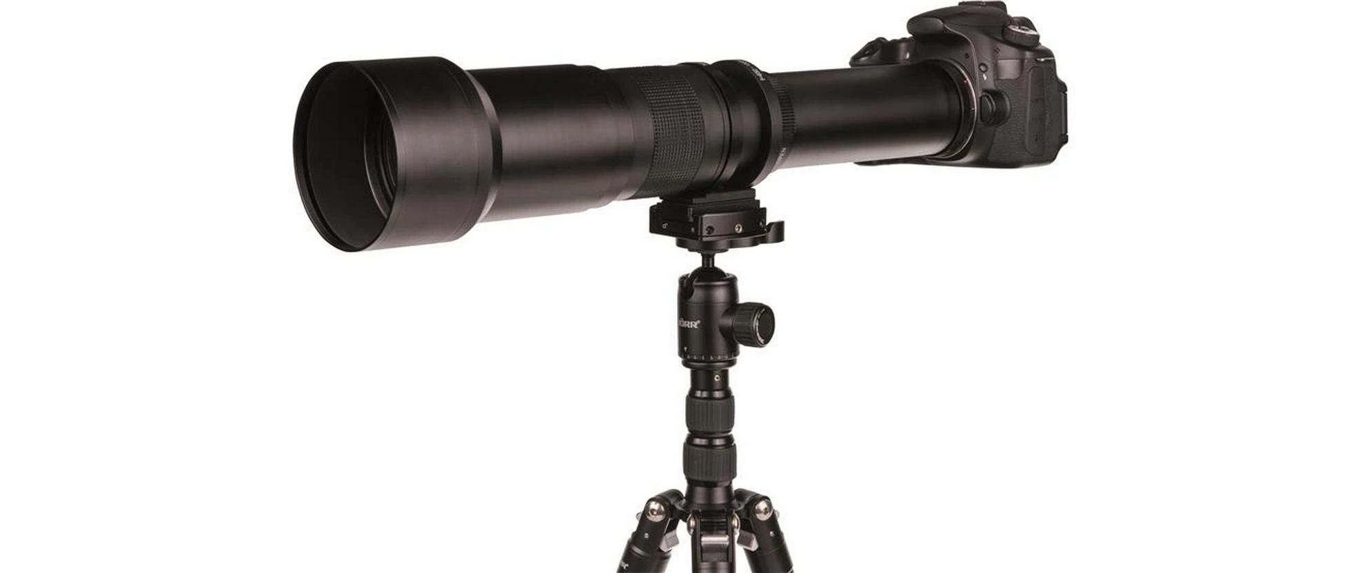 Zoomobjektiv 650-1300mm Dörr T2 - Schwarz<br>Teleobjektiv, das sich für Aufnahmen von Tieren, Natur und Details aus grosser Entfernung eignet
