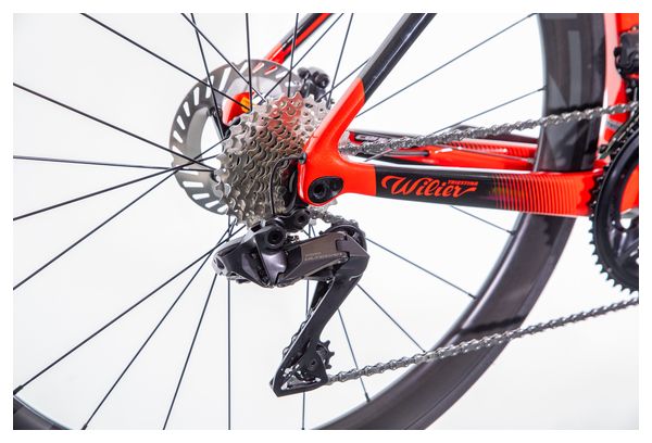 Vélo de Route Wilier Triestina Cento10 SL Shimano Ultegra Di2 12V 700 mm Rouge Noir 2023 - Produit Reconditionné