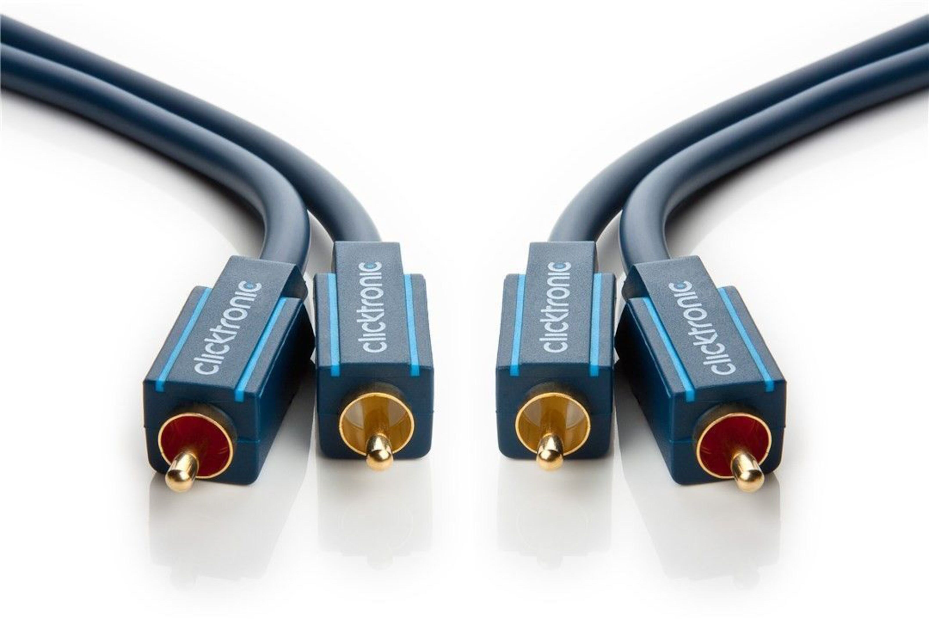 Clicktronic Stereolydkabel 2x RCA 0,5 m