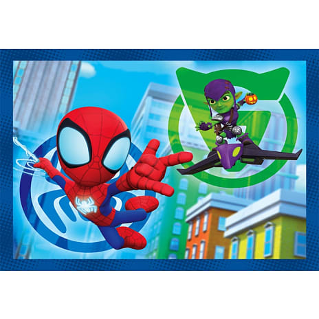 Spidey og hans utrolige venner Puslespil 4i1 - 12, 16, 20 og 24 brikker