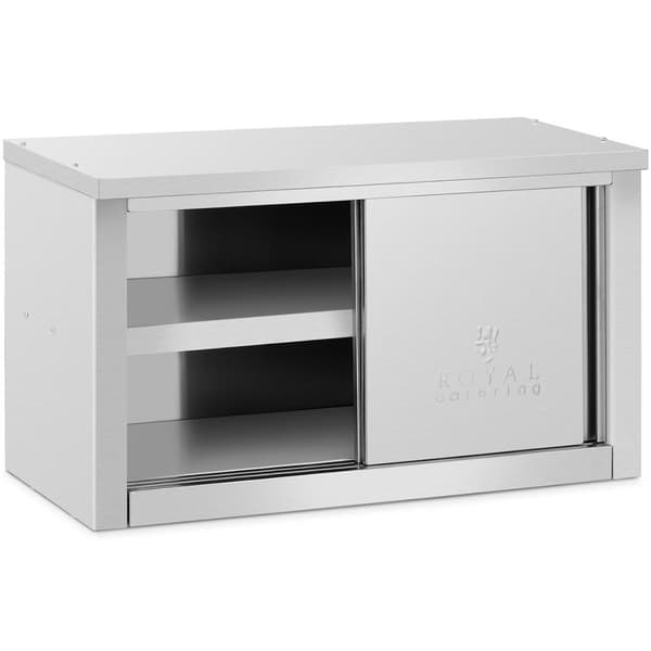 Catering veggskap med skyvedører STÅL 120 kg 90 x 40 x 50 cm