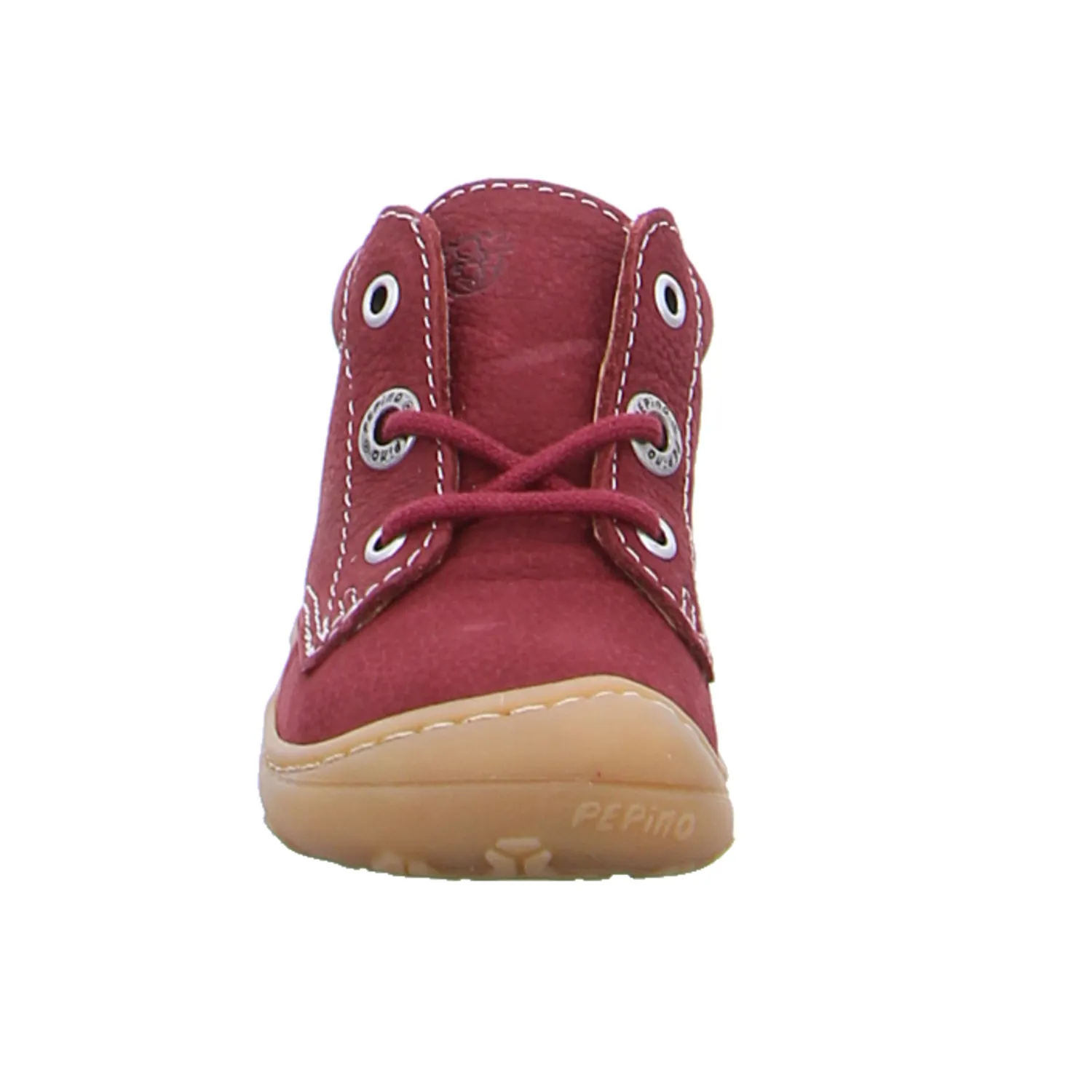 PEPINO Lauflernschuh Dunkelrot Leder  Bottine Unisex
