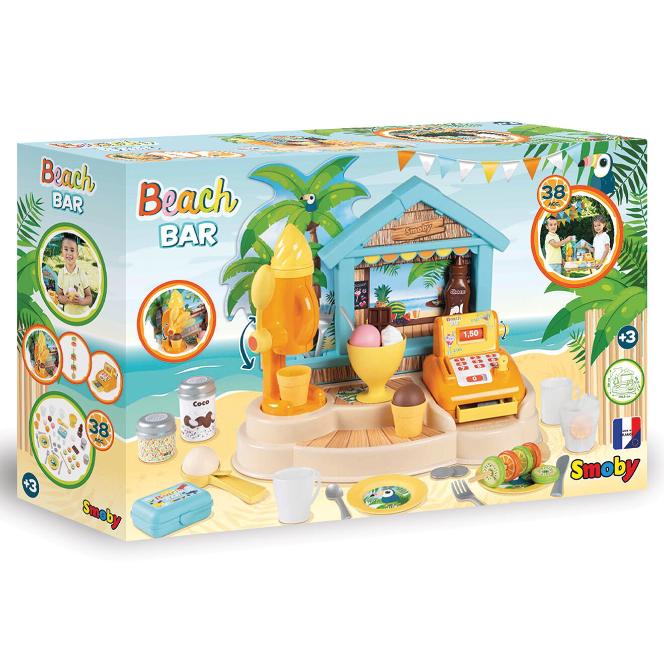 Smoby Beach bar multicolore - 44.5x26.6x28.5 cm