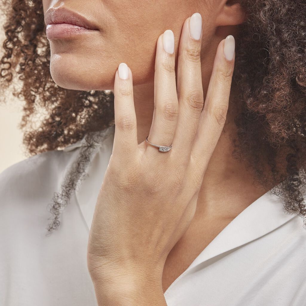 Bague Eternite Or Blanc Diamant