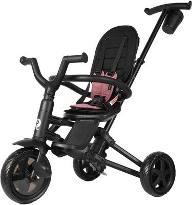 Qplay Nova Niello 6-i-1 Trehjulssykkel, Rosa