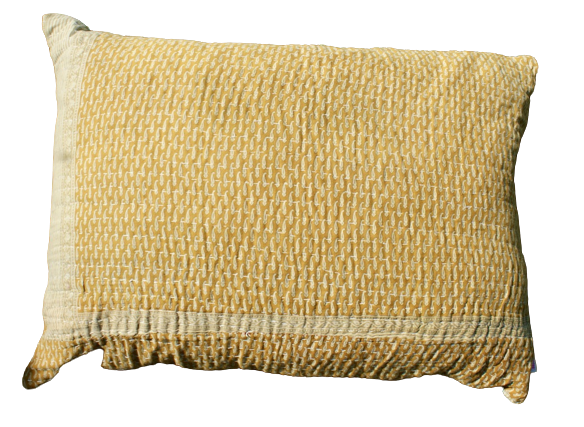 Kussen Kantha vintage 50x70 cm Yellow