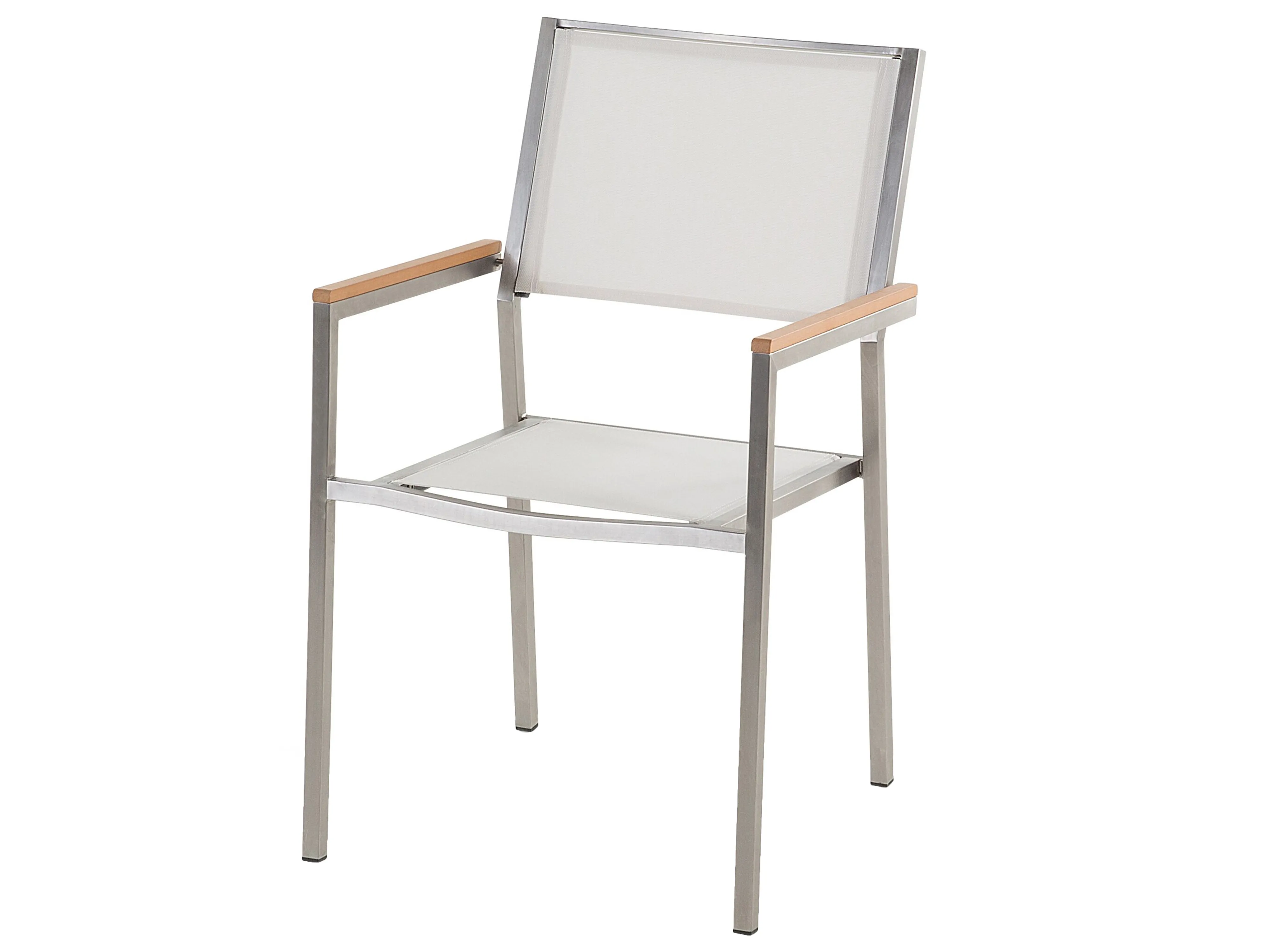 Tuinset 8-zits GROSSETO Gebarsten glas Transparant/wit