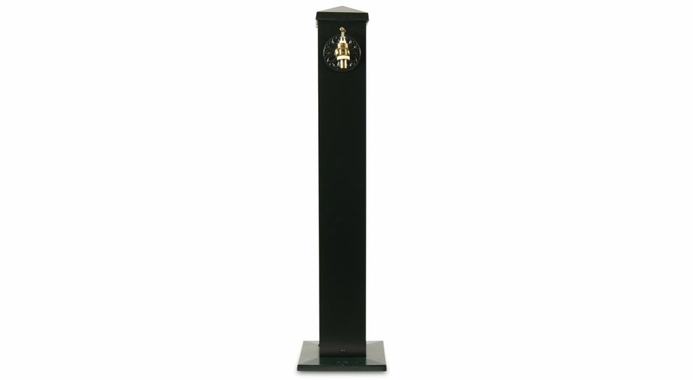 Fontaine de jardin aluminium vert 22.5x22.5x91cm