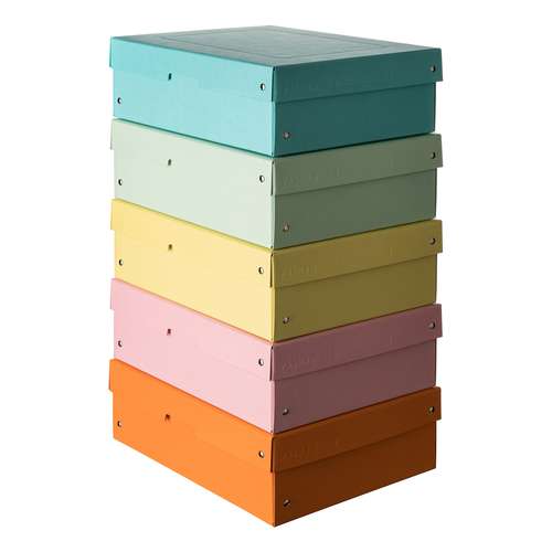 FALKEN Purebox Archivbox 5er-Sets, Pastell