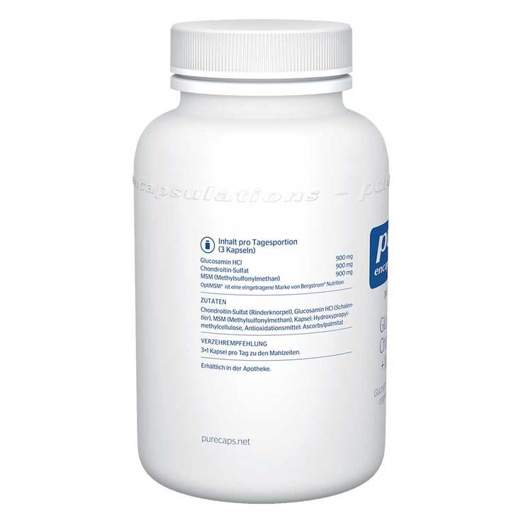 Pure Encapsulations Glucosamin+Chondroitin+MSM Kapseln, 120 St