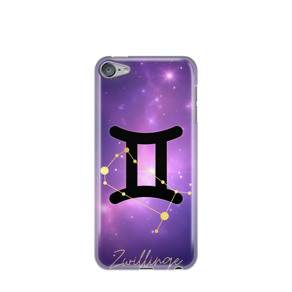 iPod Touch 7G Gummi Hülle Zwillinge 1 - Lila-Violett