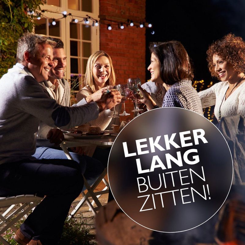 Eurom - Partytent Heater 1502 - Patioheater - Zwart - 1500W
