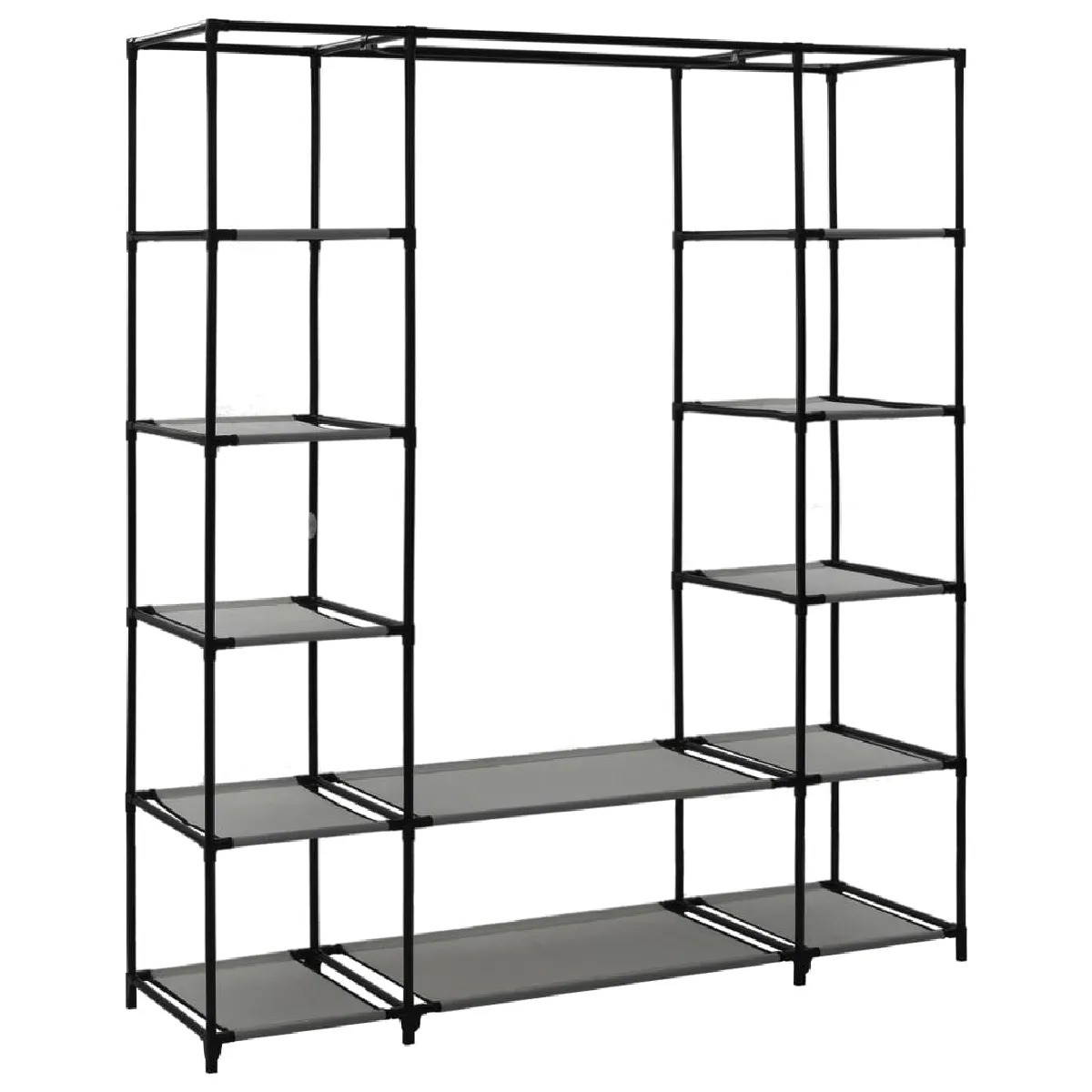 VIDAXL Armoire Portable - Gris 150 x 45 x 176 cm