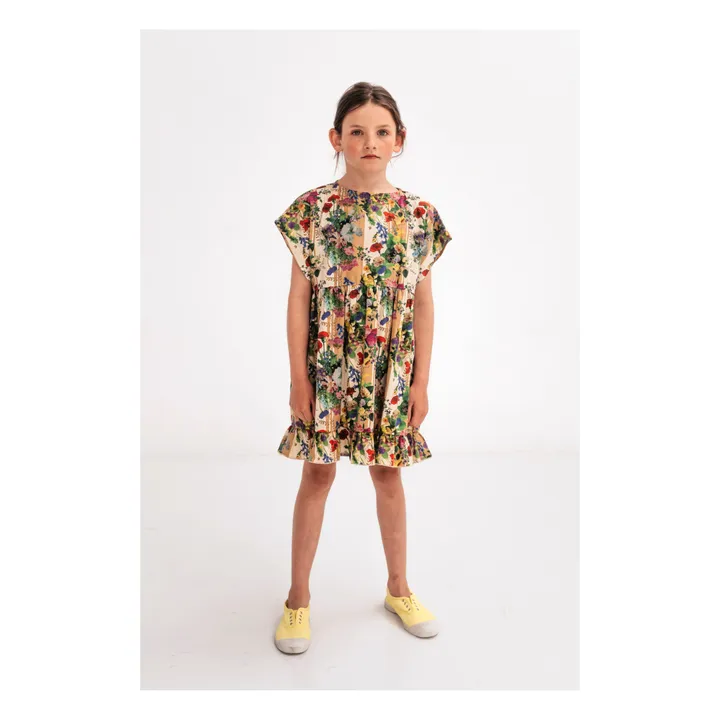Repose AMS Robe Fleurs | Jaune moutarde