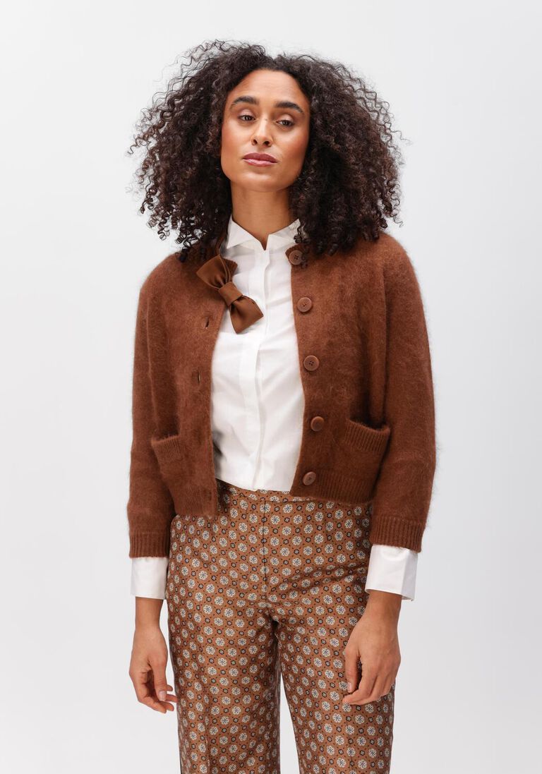 bruine dorothee schumacher vest fluffy statements cardigan