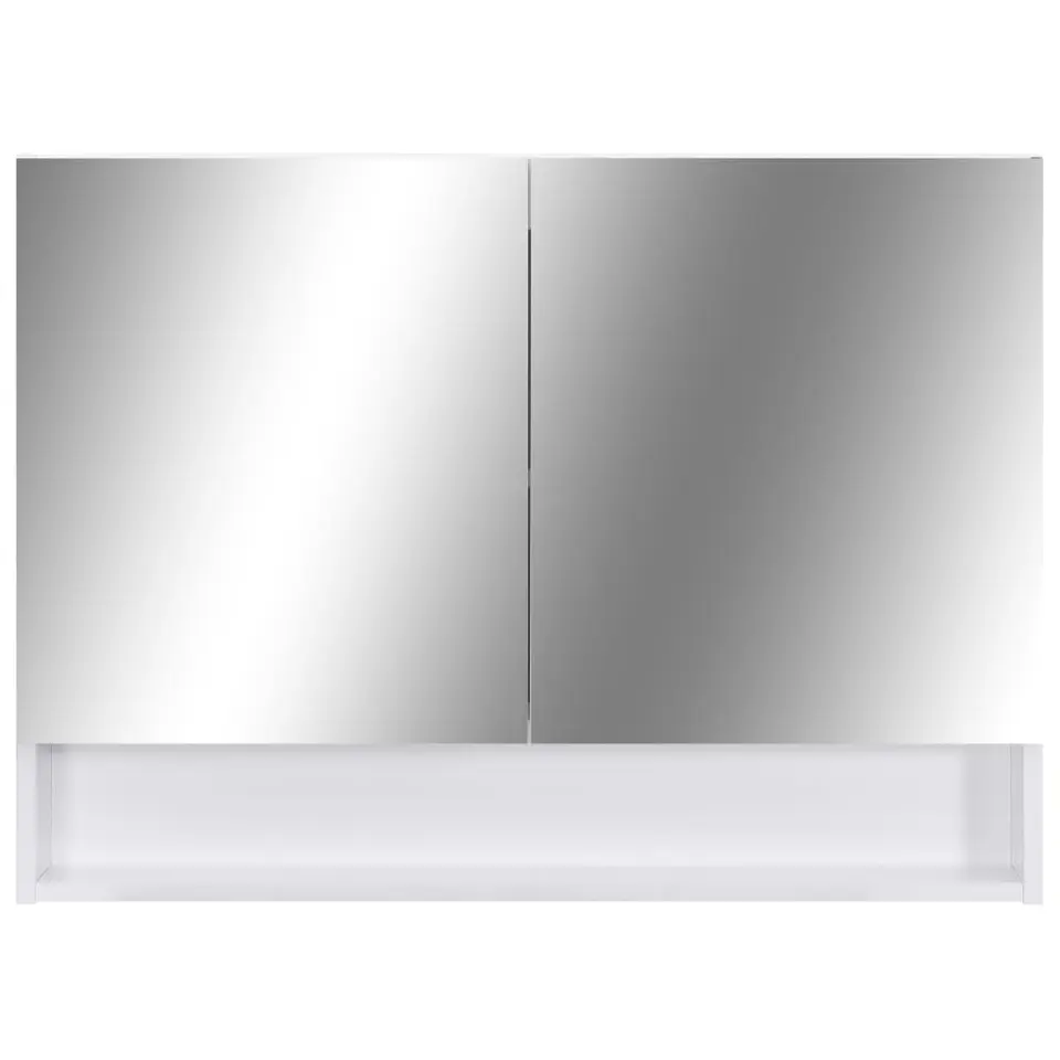 vidaXL - Spiegelkast - Wit - MDF
