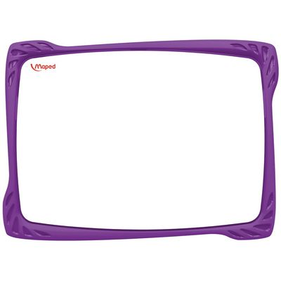 Maped - Kit ardoise blanche incassable - avec feutre et effaceur - double face grands carreaux (seyes) - disponible dans différentes couleurs