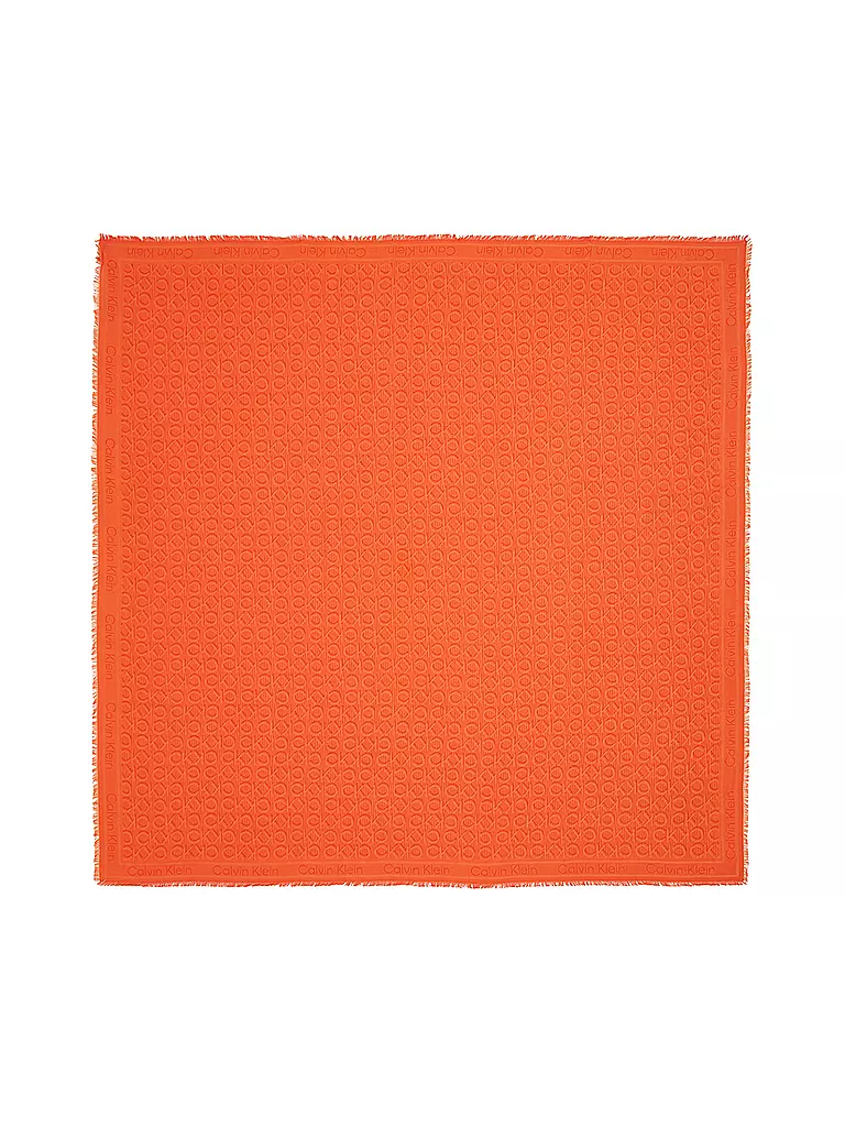 CALVIN KLEIN Schal MONOGRAM orange