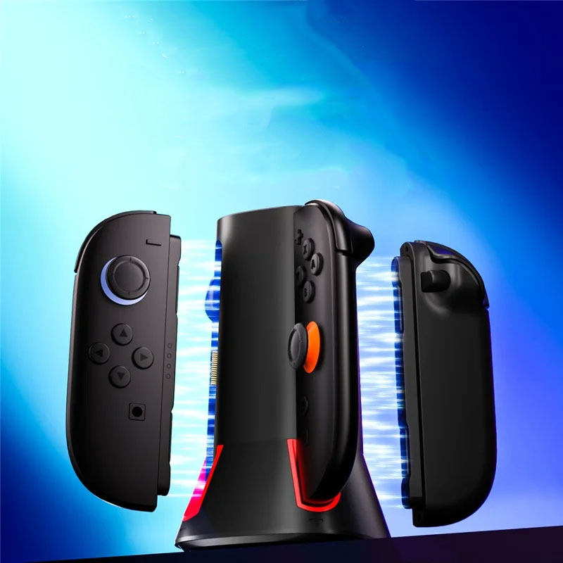 (4-fach) Ladestation Charging Dock mit LED-Anzeige für Nintendo Switch 2 Joy-Cons Controller - Schwarz
