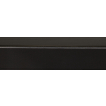 Hoeklat grenen gelakt zwart 34x34mm 270cm