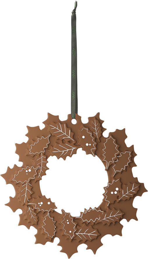 Kähler Gingerbread Julekrans Ø18. 5 cm brun Brun