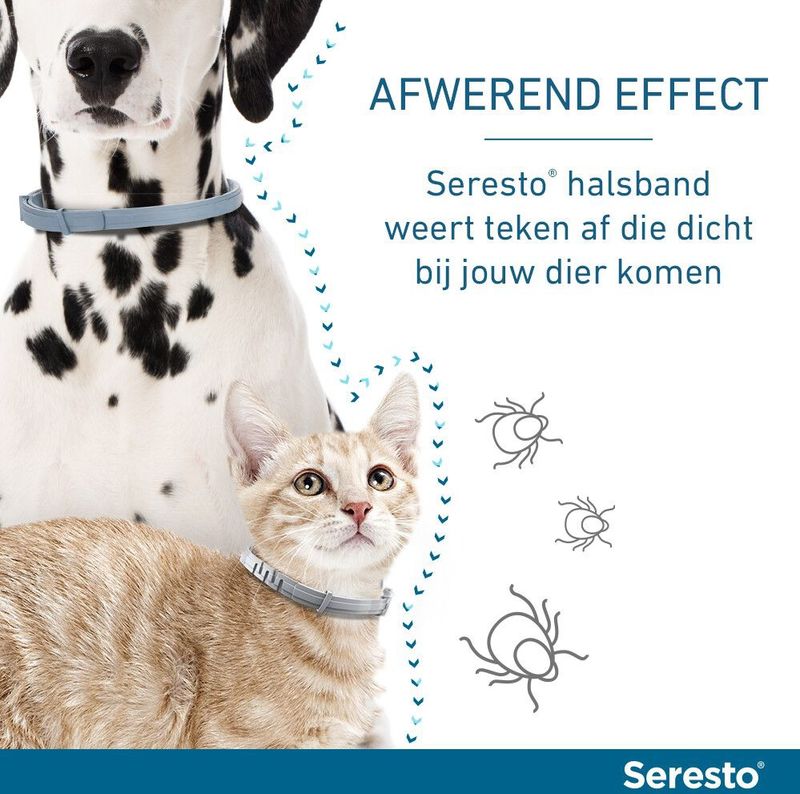 Seresto Teken- En Vlooienband Large - Anti tekenmiddel - per stuk Van 8 Kg