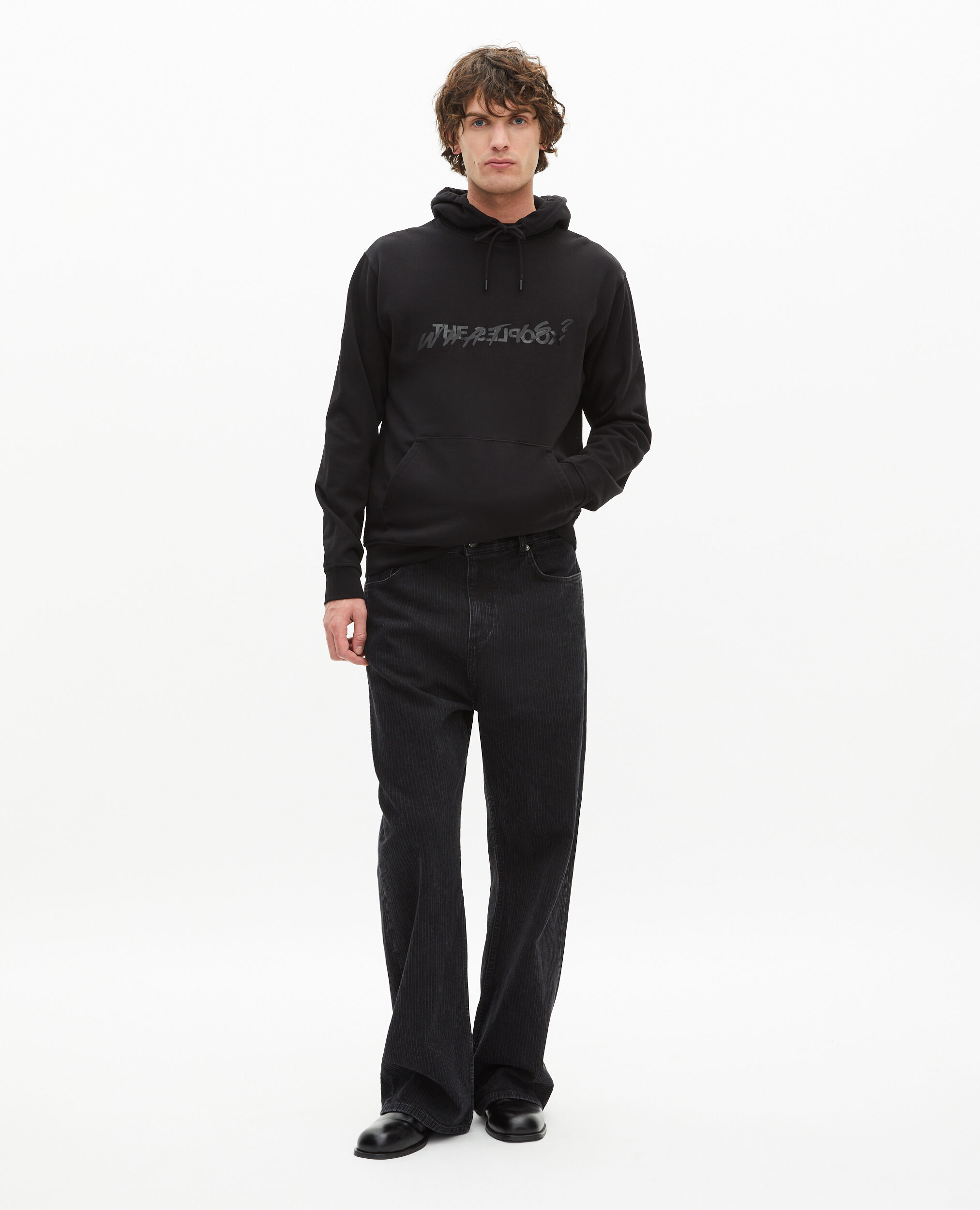 Sweatshirt à capuche What is noir
