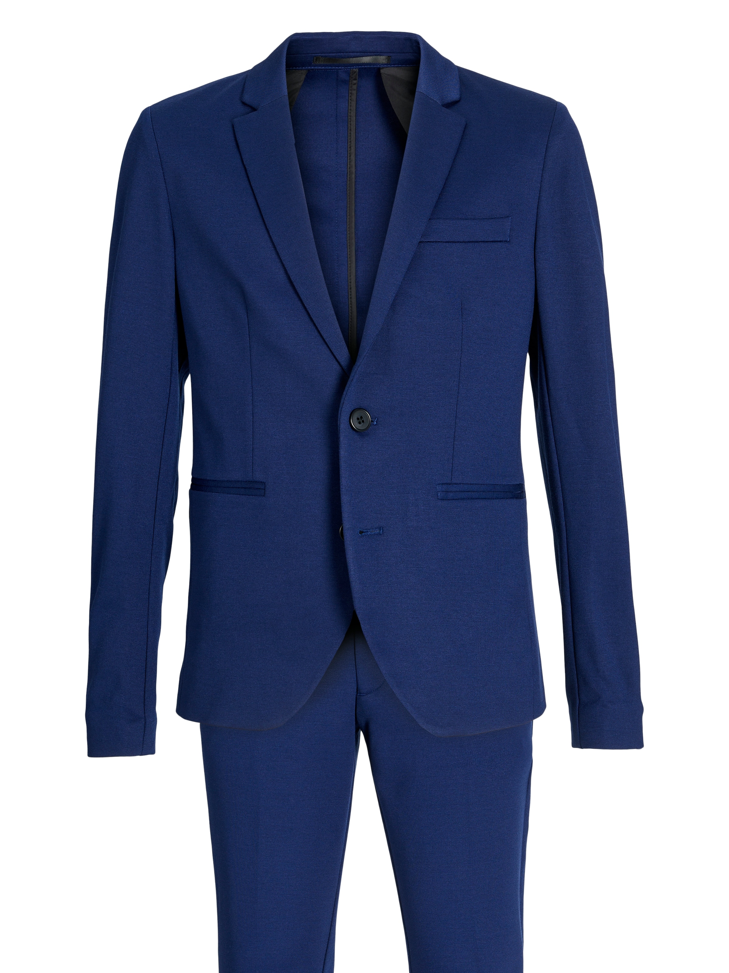 Jack & Jones Junior Anzug »JJEJAXON sorgt für stylischen Look mit optimaler Passform« Set, 2 Stk. tlg. slim fit unifarben, modisch, slim fit, Jersey, Reverskragen