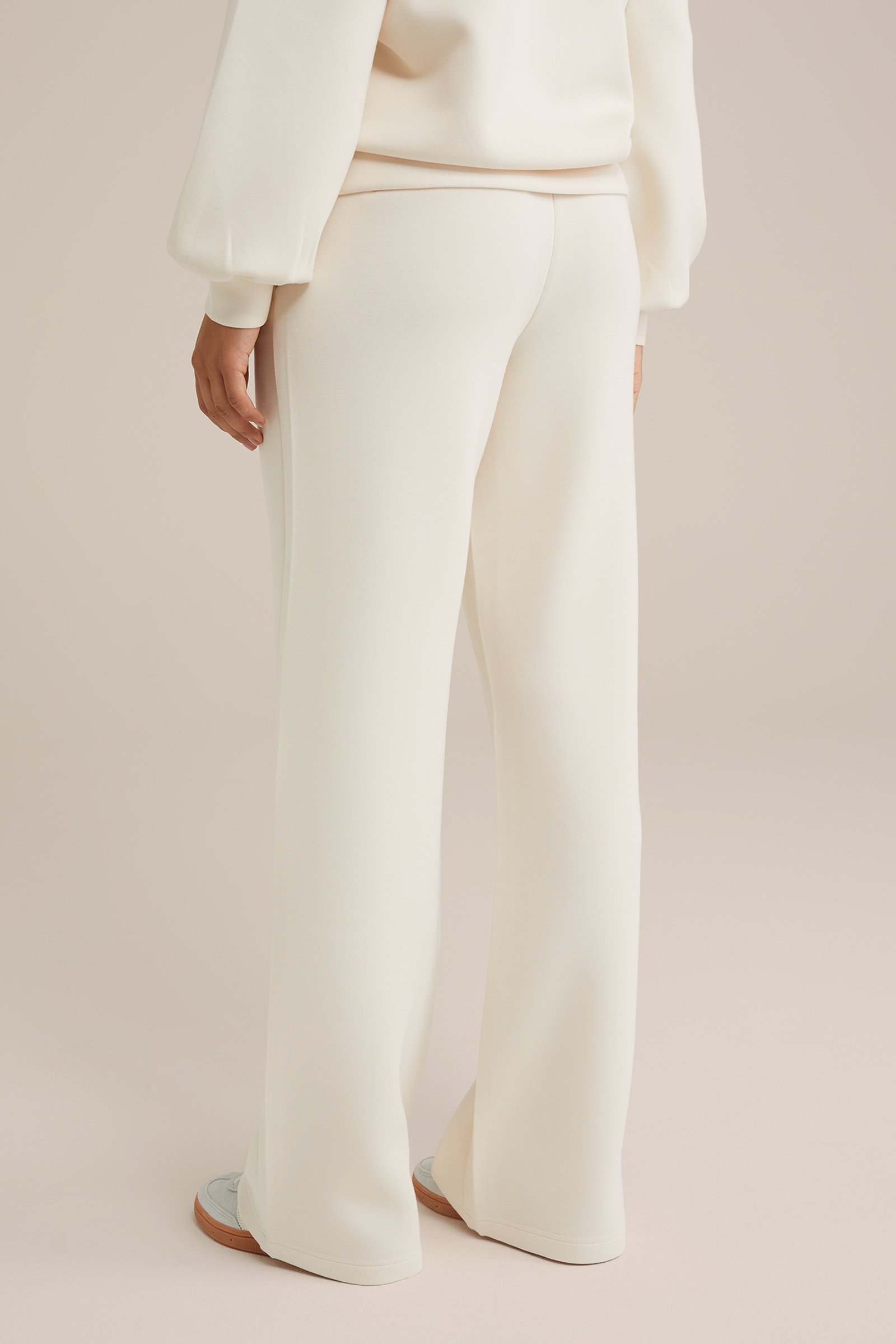 wide leg broek WE Fashion Ecru
